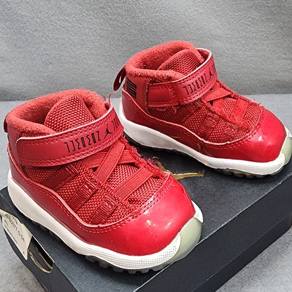 Jordan 11 Retro BT‎ Gym Red Win Like 96 Toddler Sneakers 378040-623 Red 4C